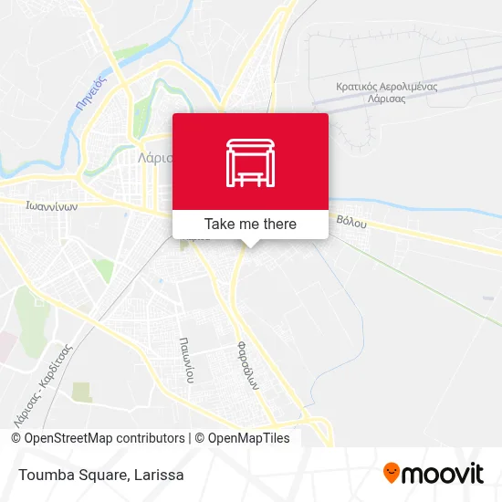 Toumba Square map