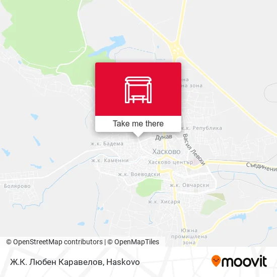 Карта Ж.К. Любен Каравелов