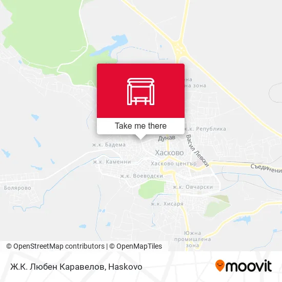 Карта Ж.К. Любен Каравелов