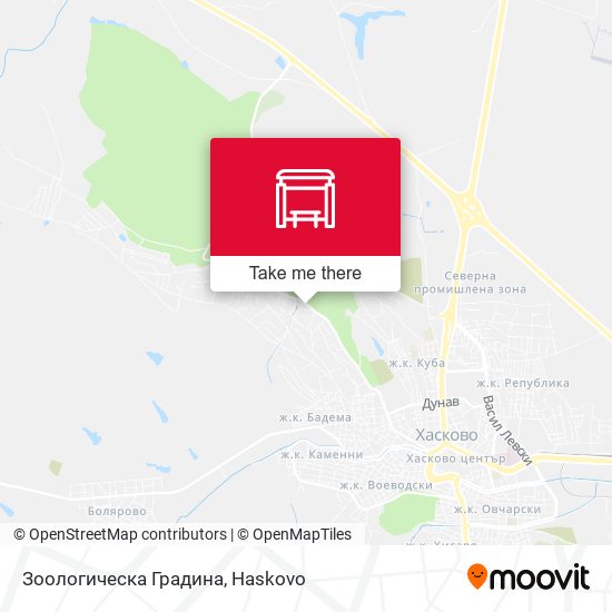 Карта Зоологическа Градина