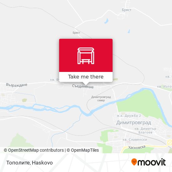 Тополите map