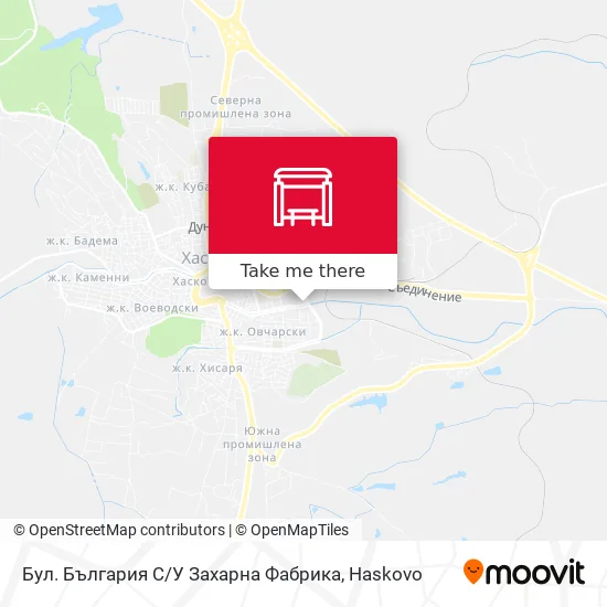 Карта Бул. България С / У Захарна Фабрика