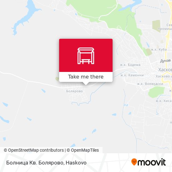 Болница Кв. Болярово map