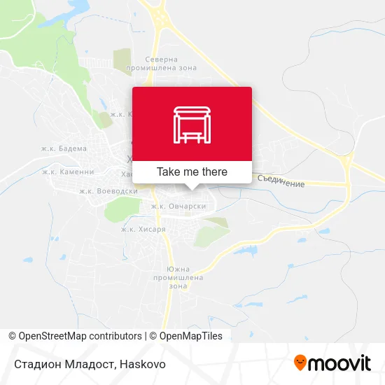Карта Стадион Младост