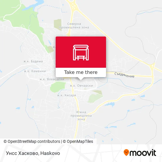 Карта Унсс Хасково