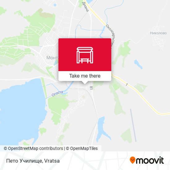 Карта Пето Училище