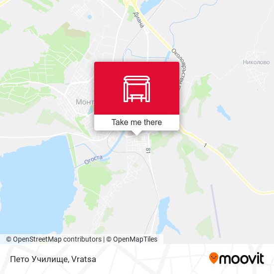 Пето Училище map