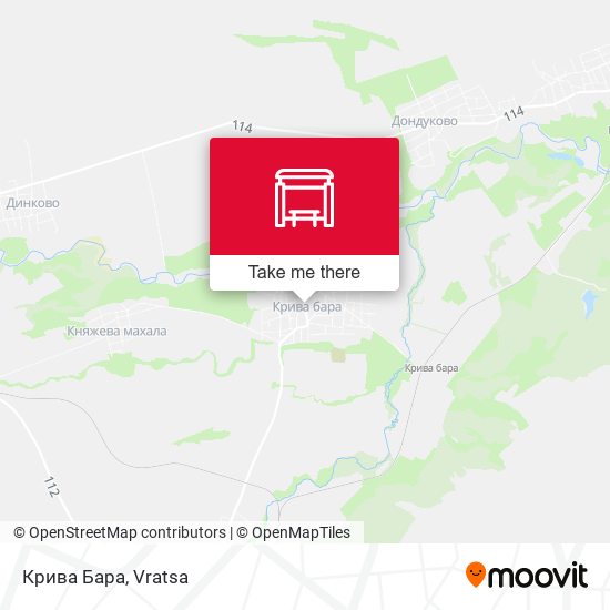 Крива Бара map