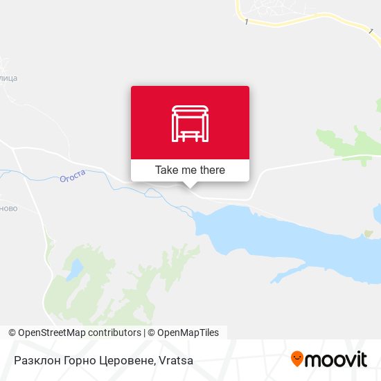 Разклон Горно Церовене map