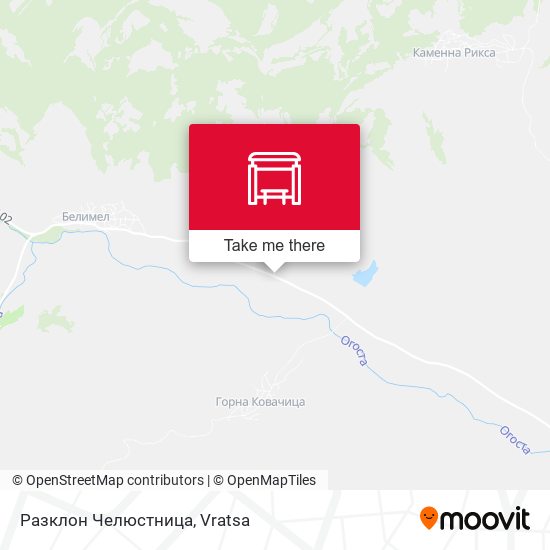 Разклон Челюстница map