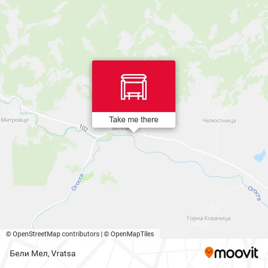 Карта Бели Мел