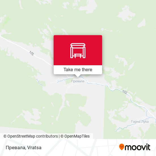 Превала map