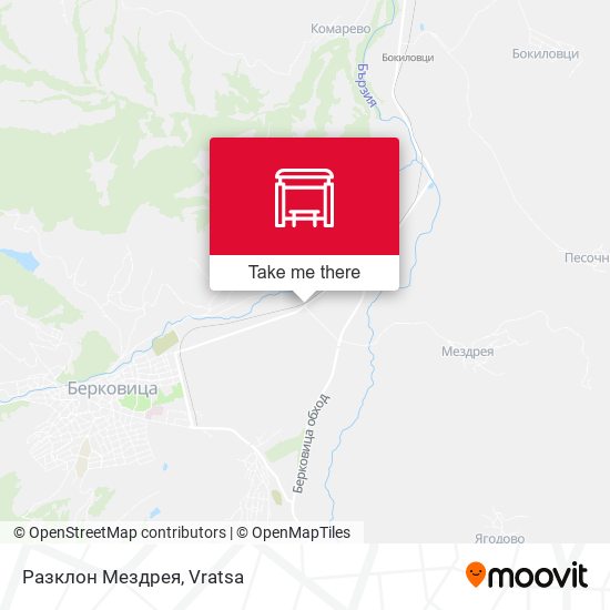 Разклон Мездрея map