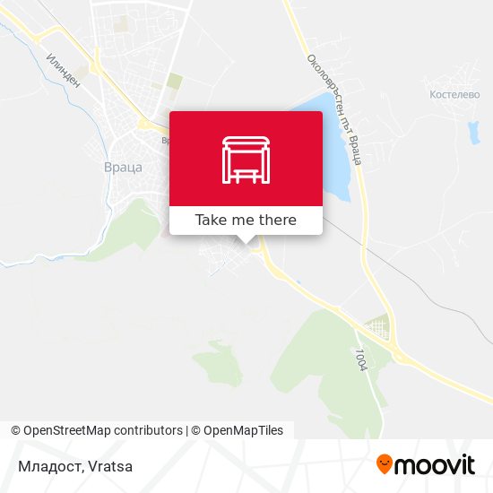 Младост map