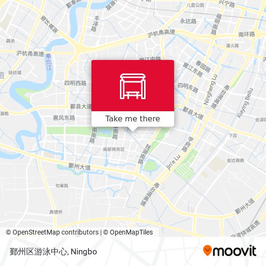 鄞州区游泳中心 map