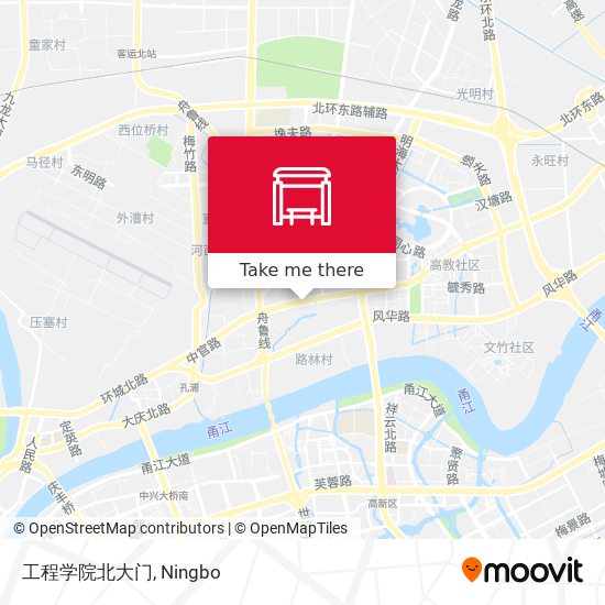 工程学院北大门 map