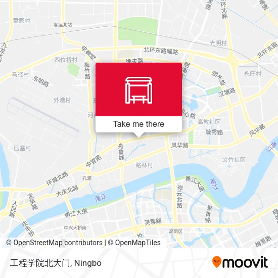 工程学院北大门 map
