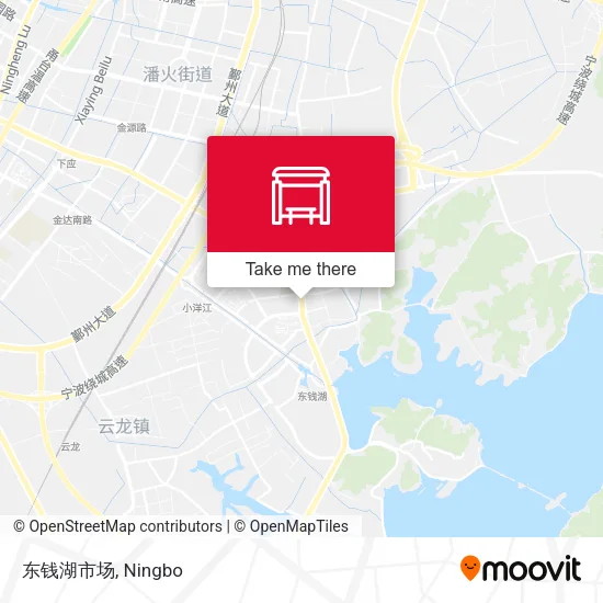 东钱湖市场 map