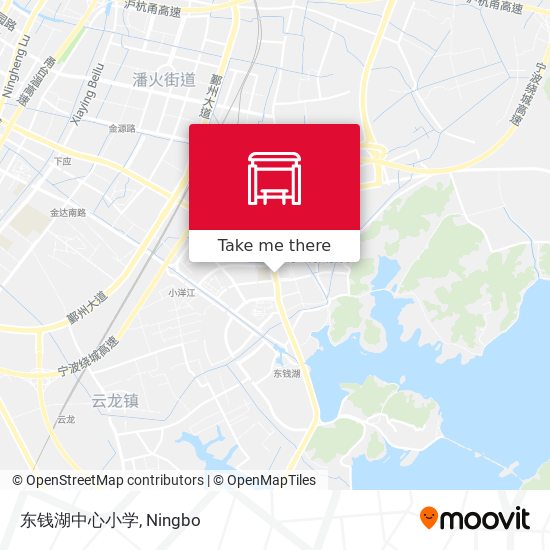 东钱湖中心小学 map