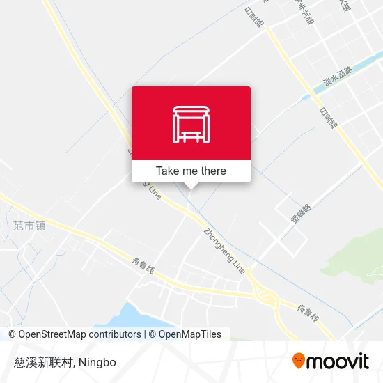 慈溪新联村 map