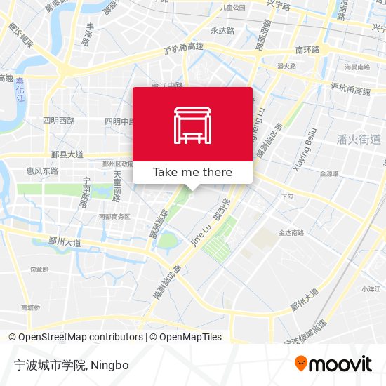 宁波城市学院 map