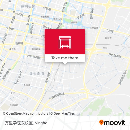 万里学院东校区 map