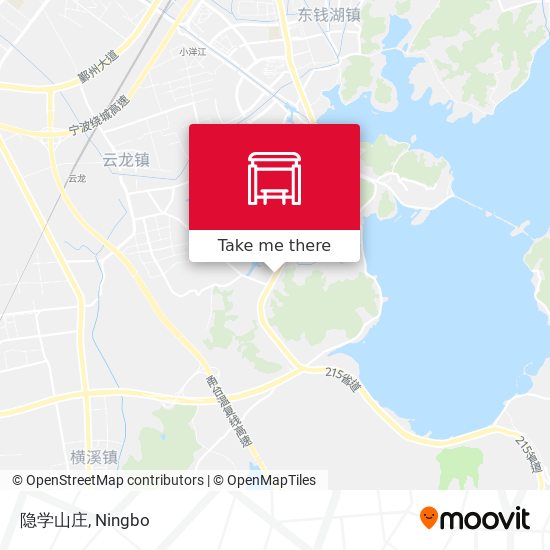 隐学山庄 map