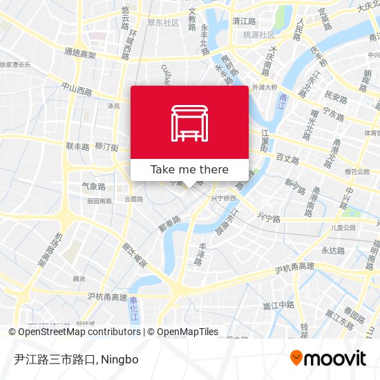 尹江路三市路口 map
