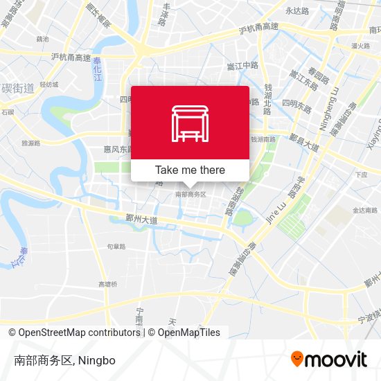 南部商务区 map