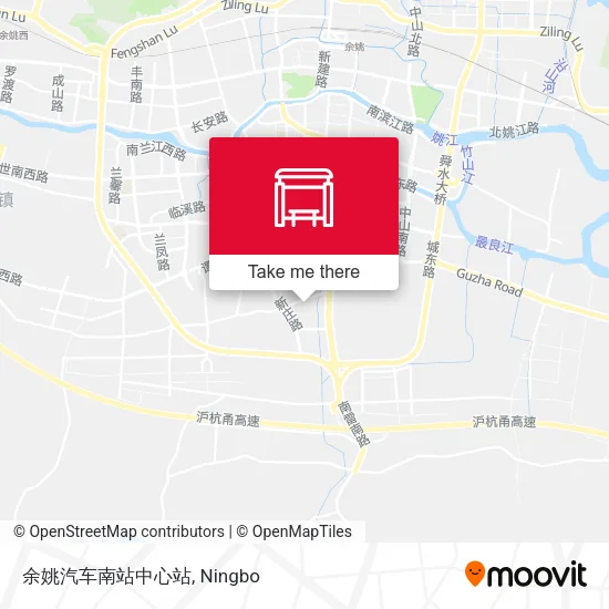余姚汽车南站中心站 map