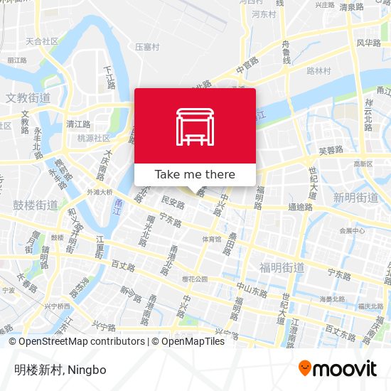 明楼新村 map