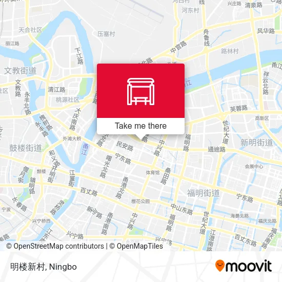 明楼新村 map