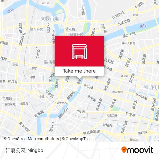 江厦公园 map