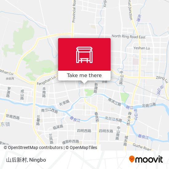 山后新村 map