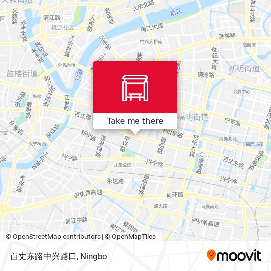 百丈东路中兴路口 map