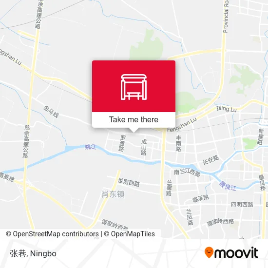 张巷 map