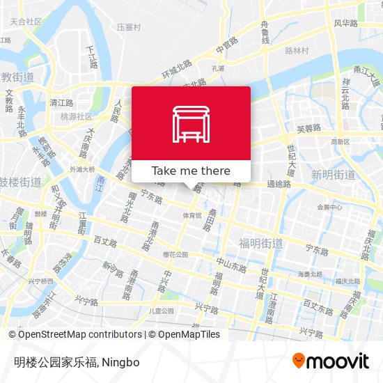 明楼公园家乐福 map