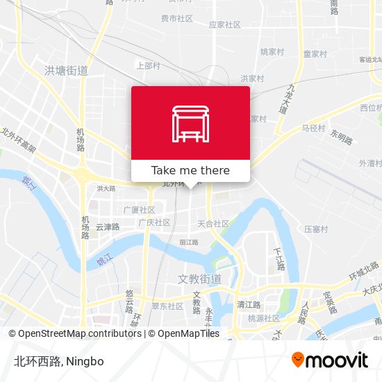 北环西路 map