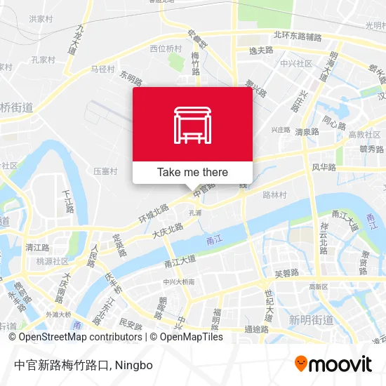 中官新路梅竹路口 map