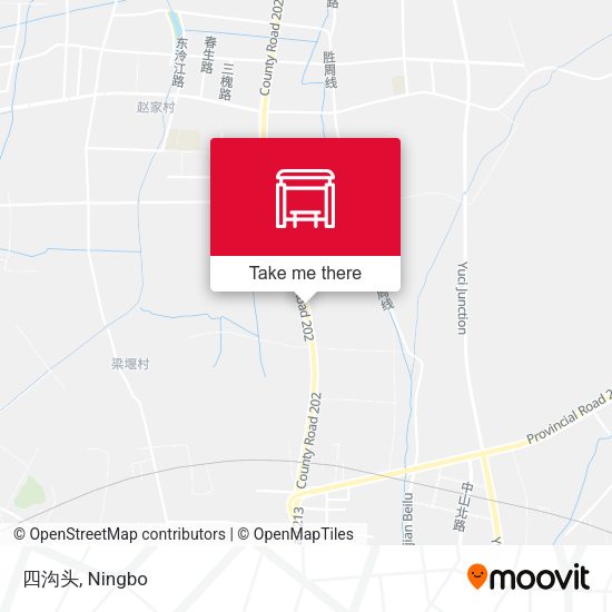 四沟头 map
