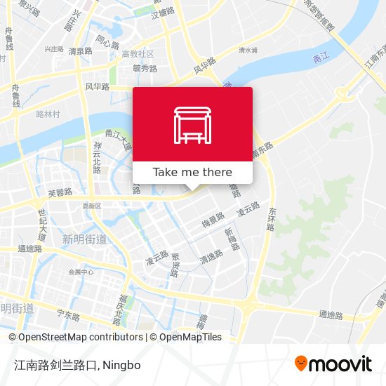江南路剑兰路口 map