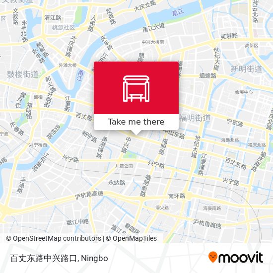 百丈东路中兴路口 map