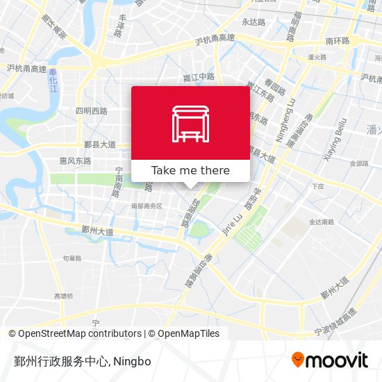 鄞州行政服务中心 map