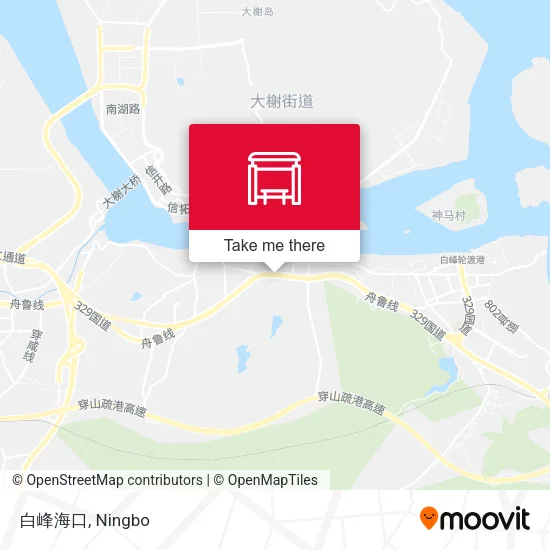 白峰海口 map