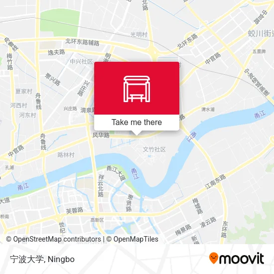 宁波大学 map