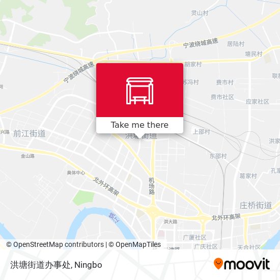 洪塘街道办事处 map