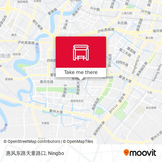 惠风东路天童路口 map