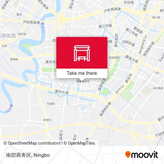 南部商务区 map