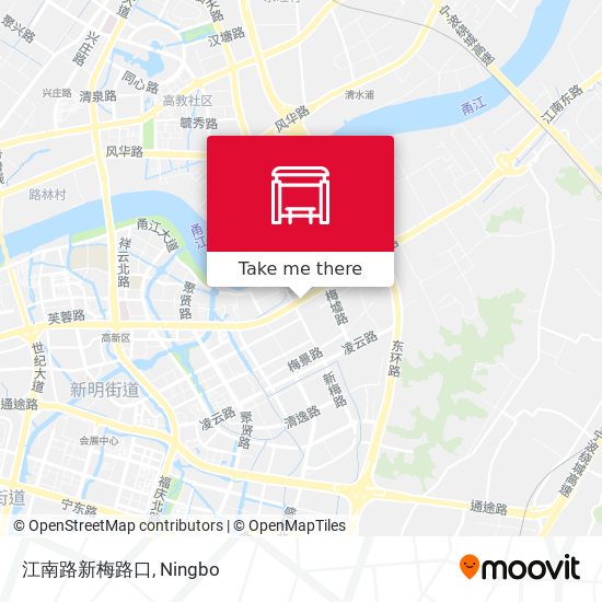 江南路新梅路口 map