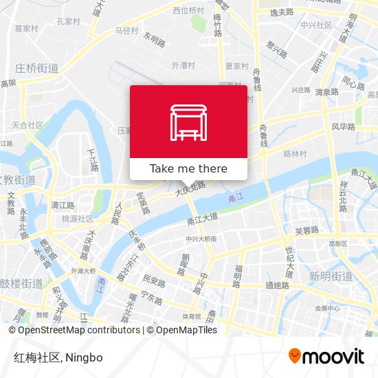 红梅社区 map